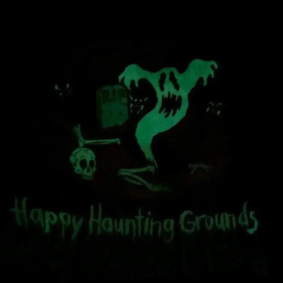 VTG 1992 Glow in the Dark Halloween Spooky Single Stich Tshirt XL Ghosts Unisex - Picture 11 of 11